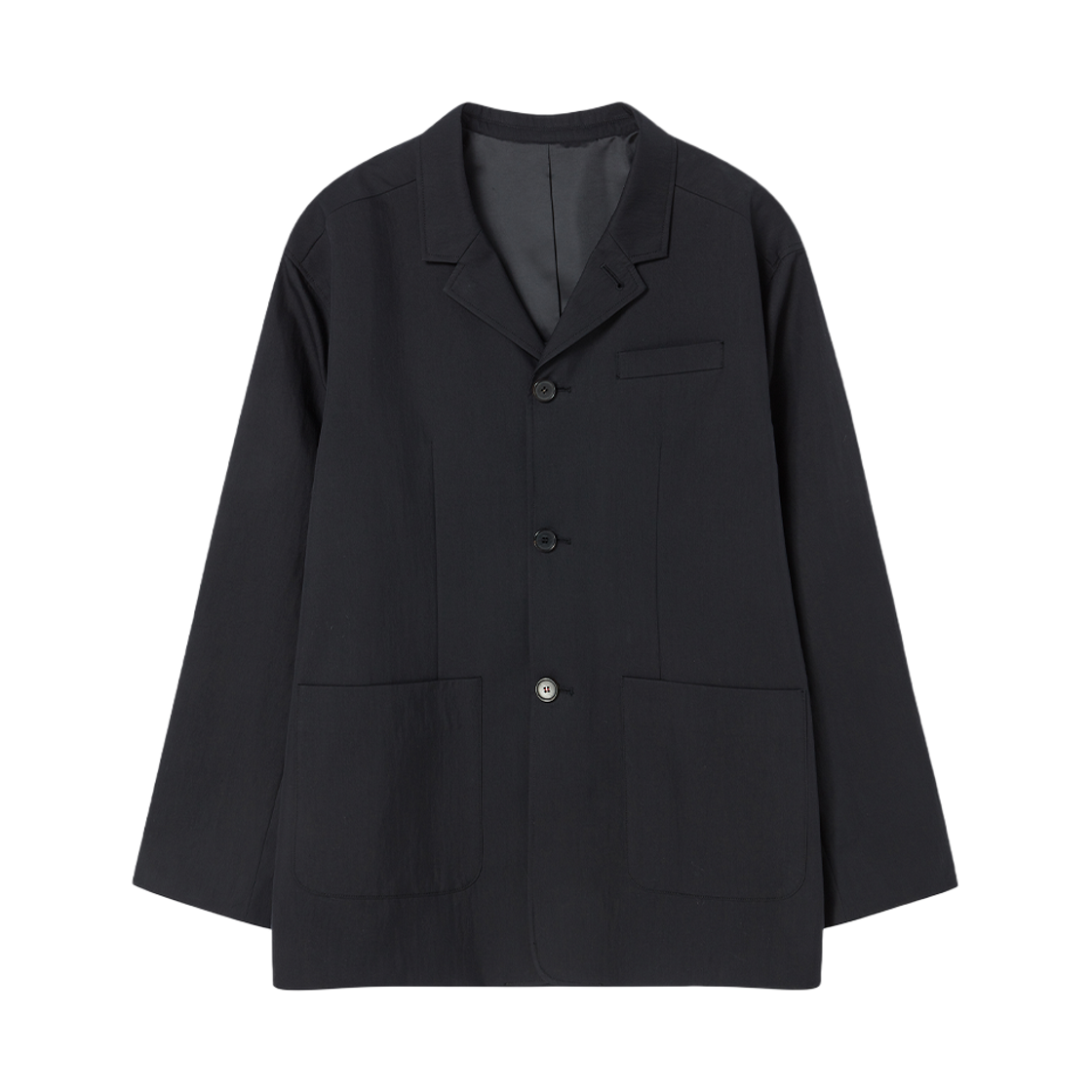 엔 아카이브 이탈리안 페브릭 소프트 스트럭처 자켓 블랙
