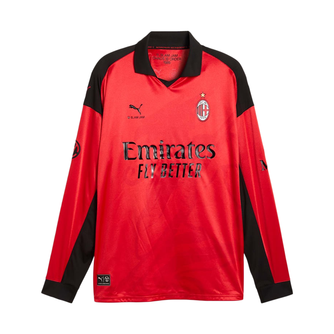 787636-02 Puma x Slam Jam AC Milan Limited Edition Longsleeve Jersey Red (Non Marking Ver.)