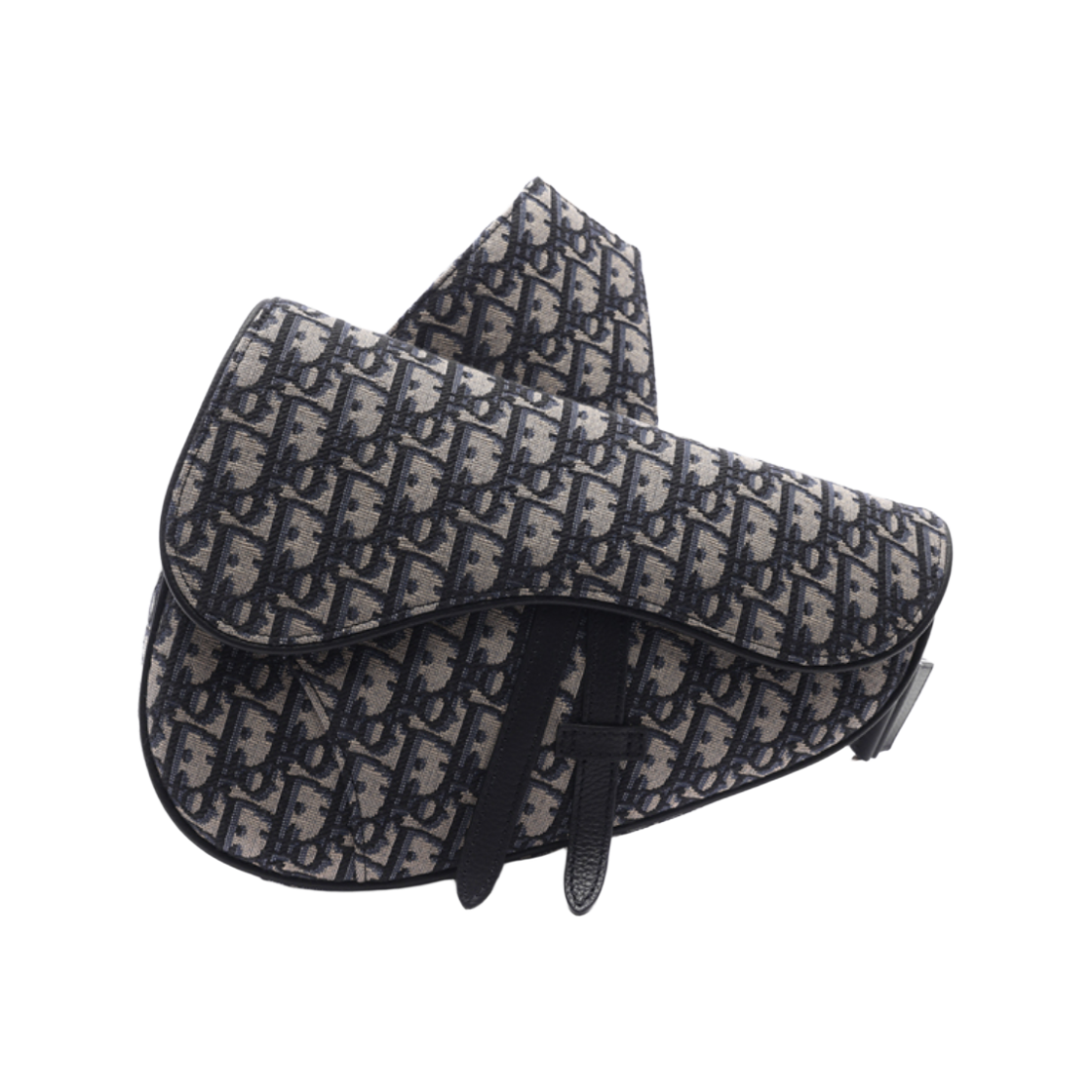1ADPO093YKY H28E 25F [15% 쿠폰] Dior Saddle Bag Beige & Black Dior Oblique Jacquard