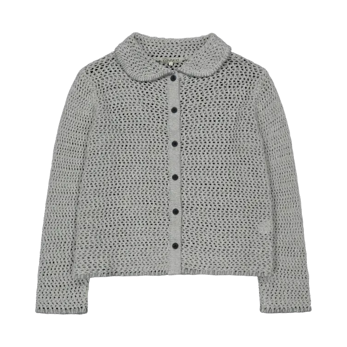 (W) 코이세이오 네트 니트 가디건 그레이((W) Coyseio Net Knit Cardigan Grey) - 1