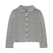 (W) Coyseio Net Knit Cardigan Grey
