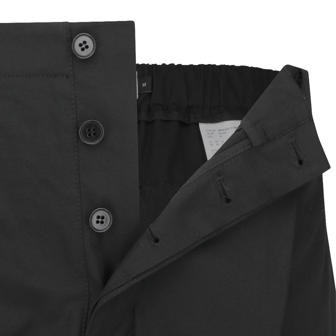 아모멘토 포켓 밴딩 팬츠 블랙 - 26SS(Amomento Pocket Banding Pants Black - 26SS) - 3