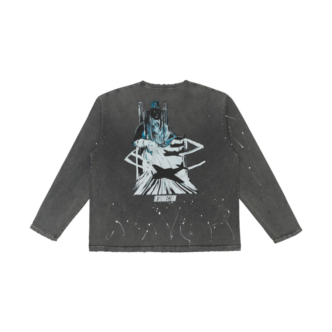 라드리미티드 크로스 롱슬리브 - 빈티지 블랙(Rad Limited Cross Double Side - Vintage Black) - 2