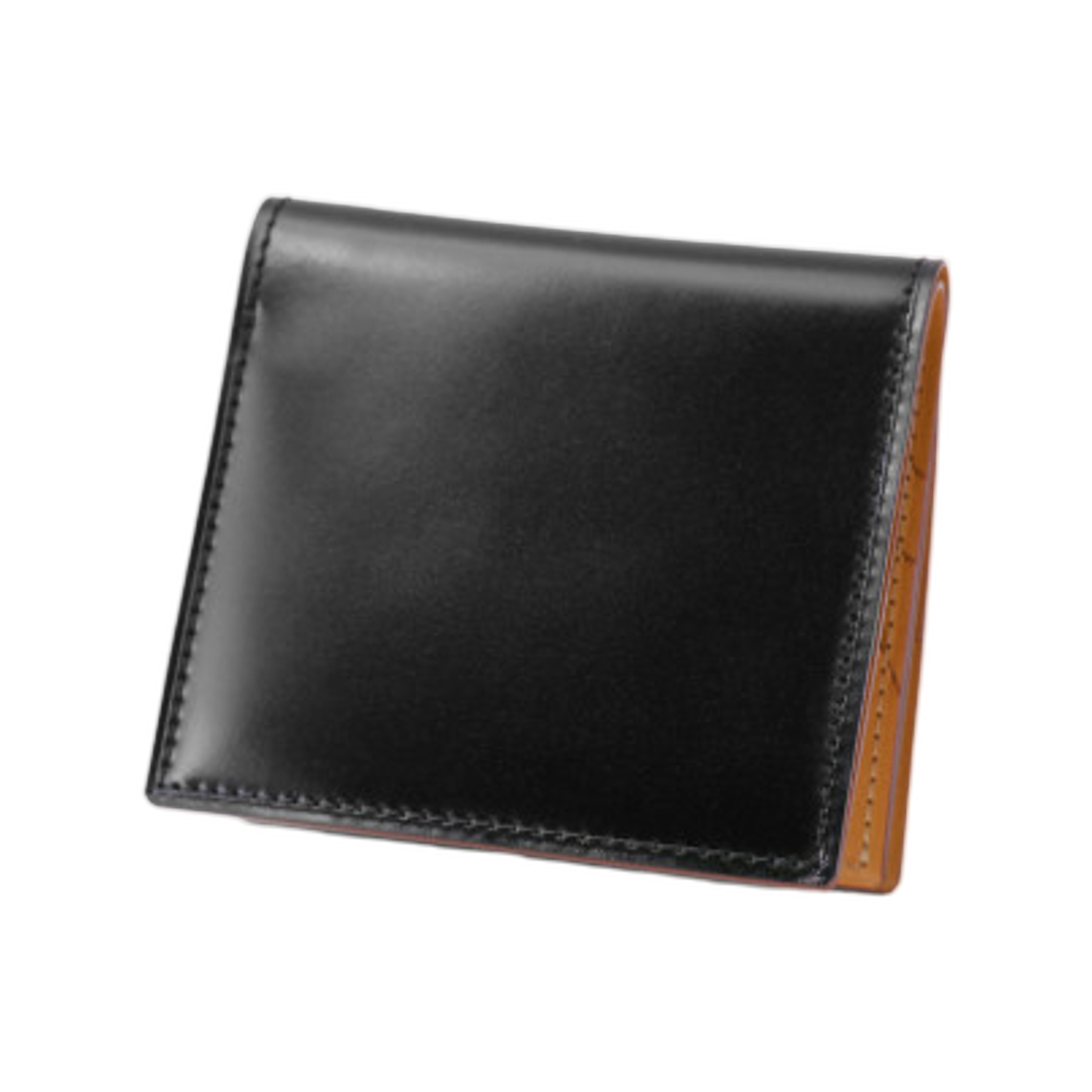 간조 코도반 컴팩트 빌 월렛 박스 코인 케이스 블랙(Ganzo Cordovan Compact Bill Wallet with Box Coin Case Black) - 1
