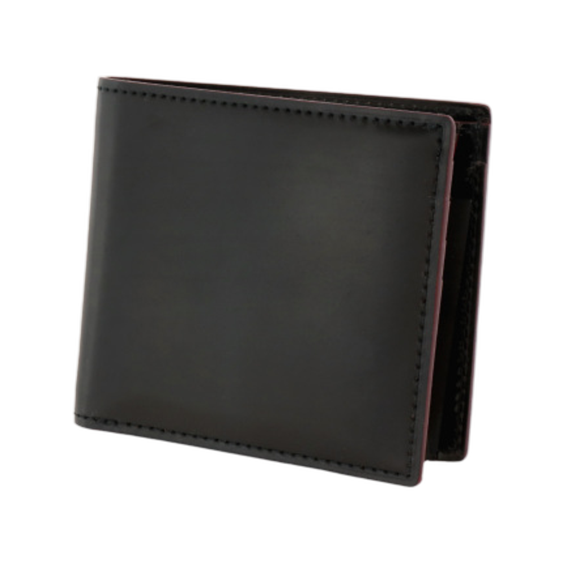 간조 쉘 코도반 2 코인 포켓 바이폴드 지갑 블랙(Ganzo Shell Cordovan 2 Bi-Fold Wallet with Coin Pocket Black)