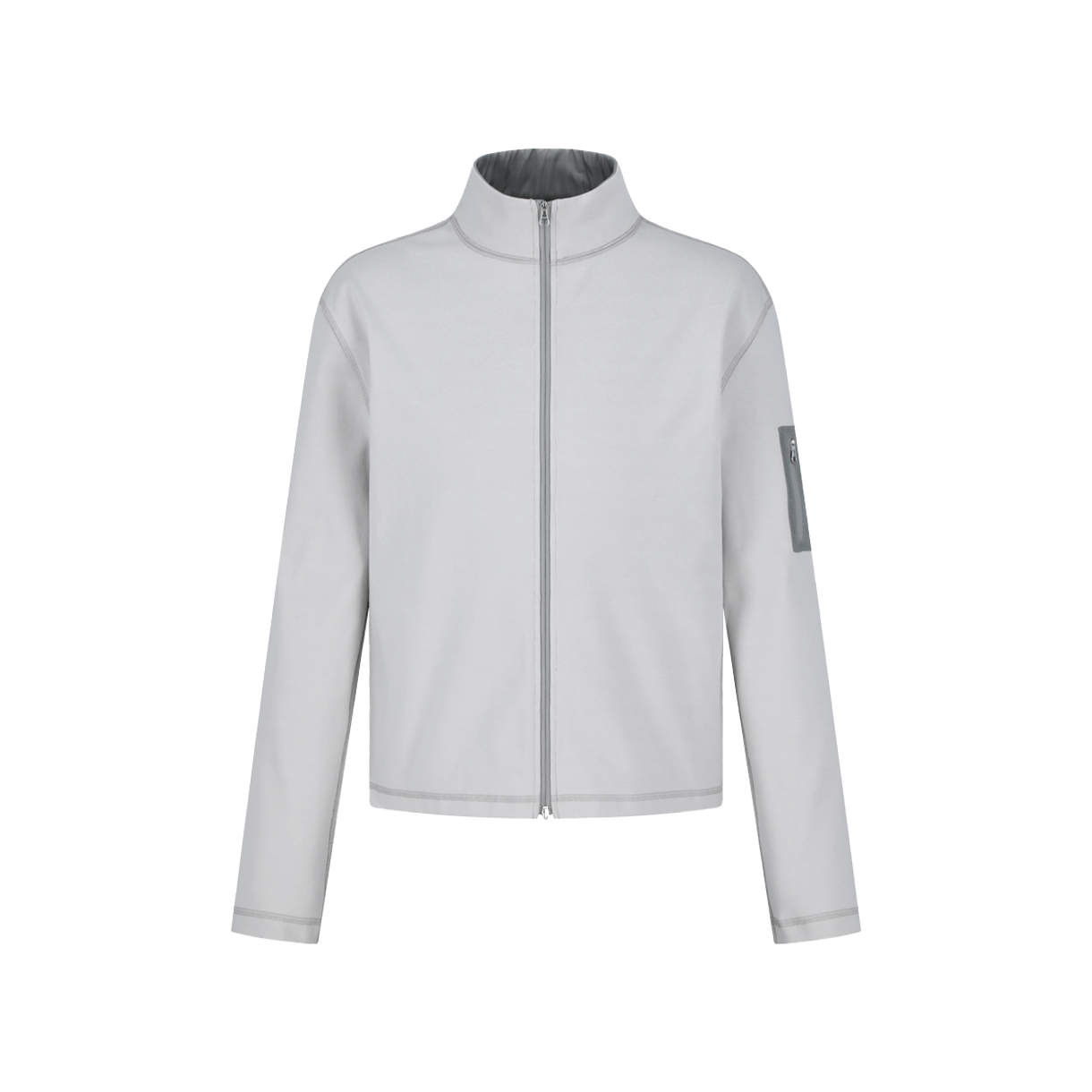 KM6AOTBAM42GY Amomento Pocket Zip Up Jumper Grey - 26SS