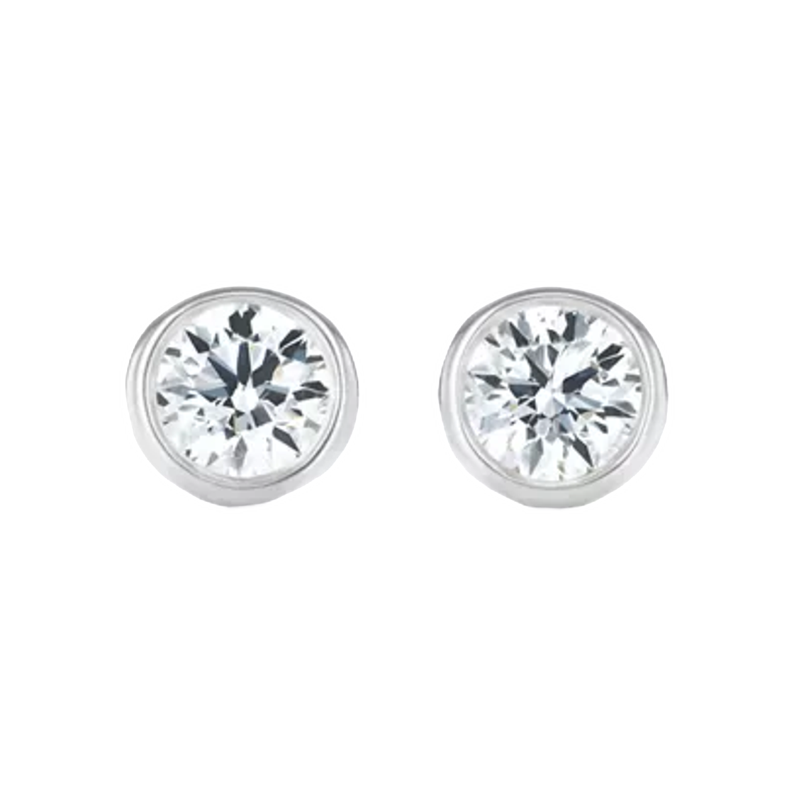 60017556 Tiffany & Co. Elsa Peretti Diamonds by the Yard Earrings Platinum with Diamonds