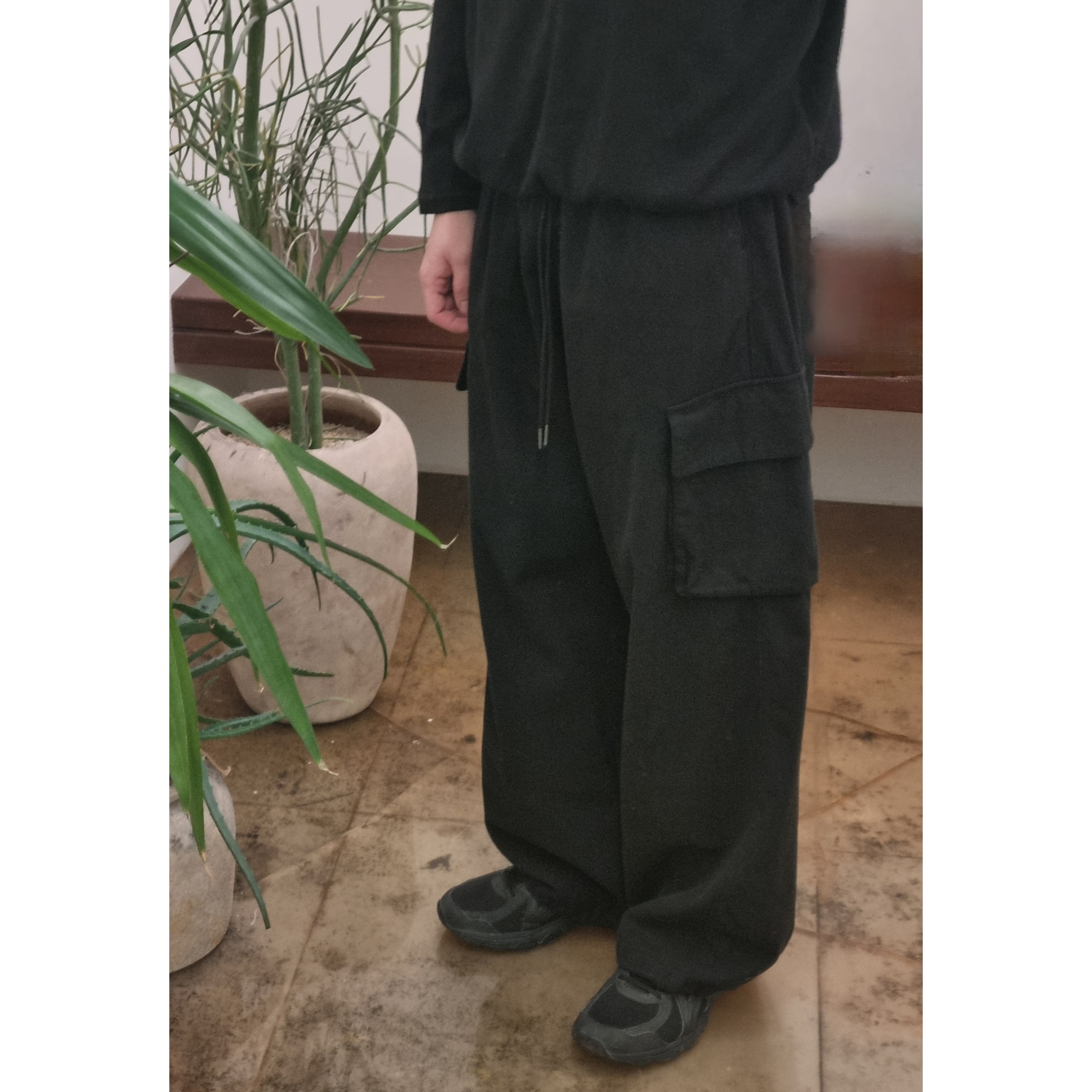 Asics Jog 100 T Black - 4E Extra Wide, Polyteru Human Index Index Cargo Pants Black 착용 스타일 - 1