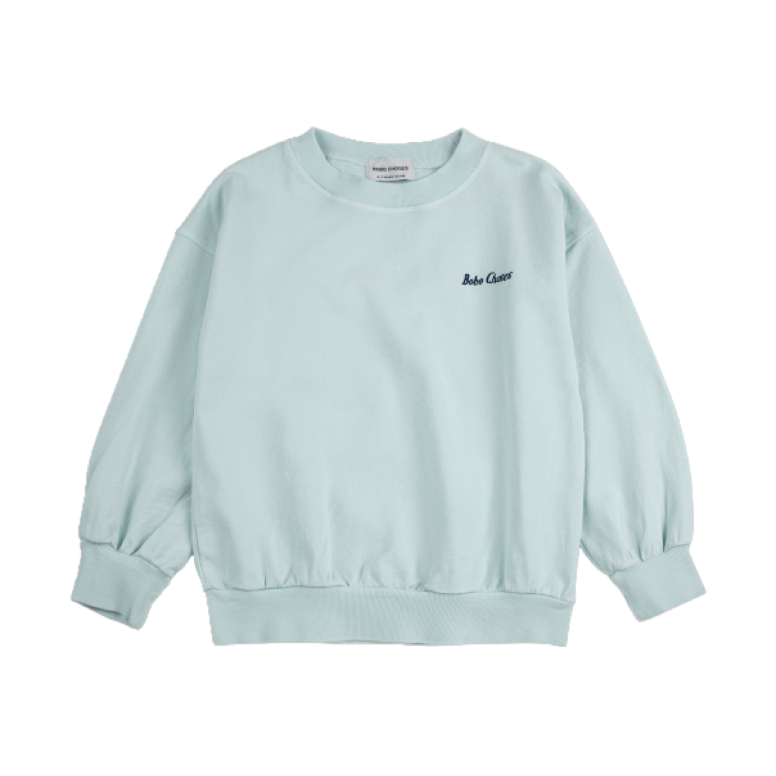 (키즈) 보보쇼즈 미스터 피클 스웨트셔츠 라이트 블루((Kids) Bobo Choses Mr Pickles Sweatshirt Light Blue) - 1