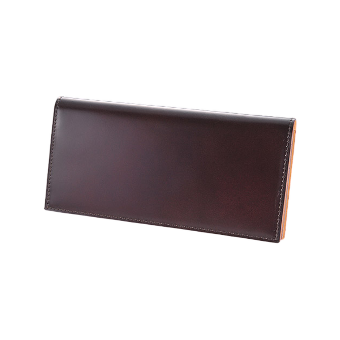 간조 코도반 거싯 롱 월렛 다크 브라운(Ganzo Cordovan Gusseted Long Wallet Dark Brown)