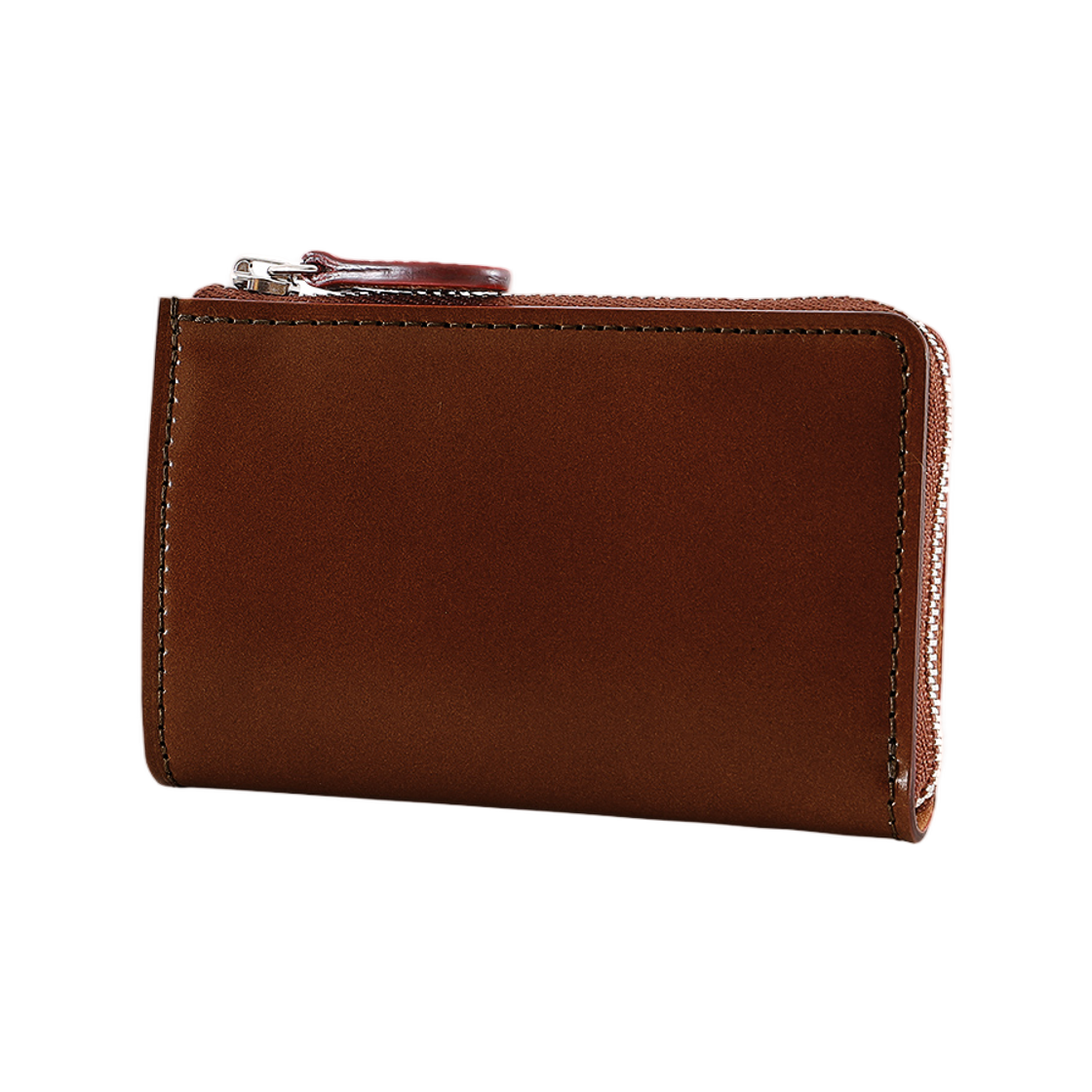 간조 코도반 L-지퍼 코인 케이스 헤이즐(Ganzo Cordovan L-Zip Coin Case Hazel)