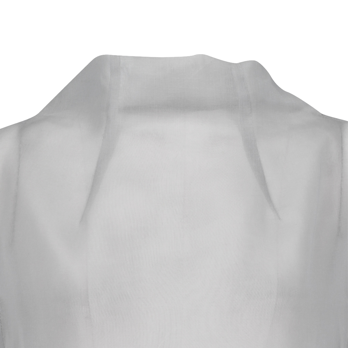 아모멘토 우먼 노티드 칼라 탑 그레이 - 26SS(Amomento Women Knotted Collar Top Grey - 26SS) - 3