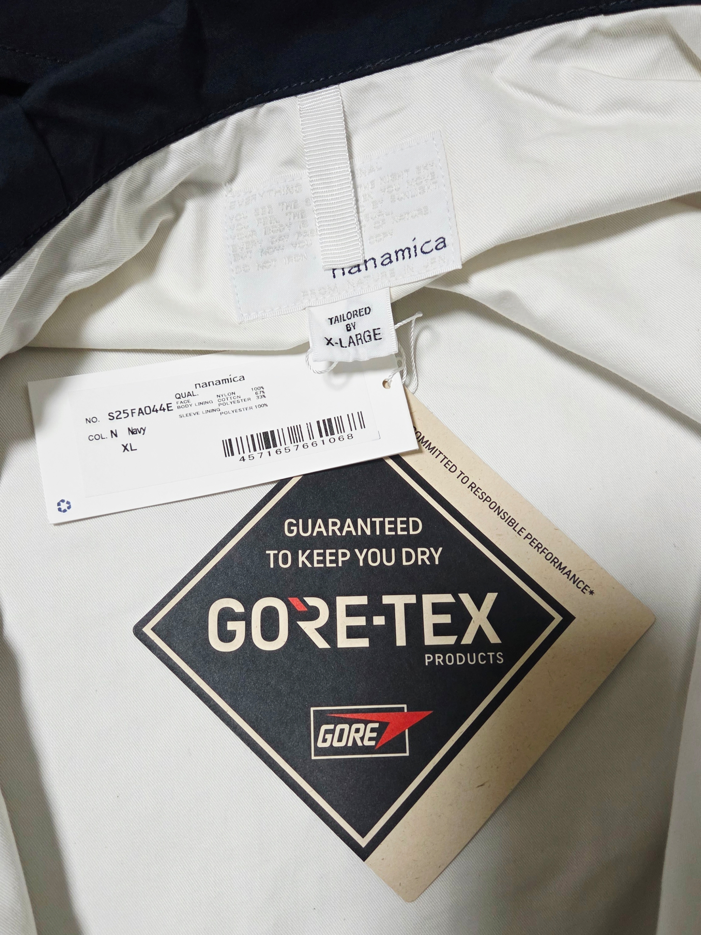 Nanamica 2L Nylon Gore-Tex Cruiser Jacket Navy 착용 스타일 - 2