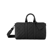 Louis Vuitton Keepall Bandouliere 35 Monogram Taurillon Black
