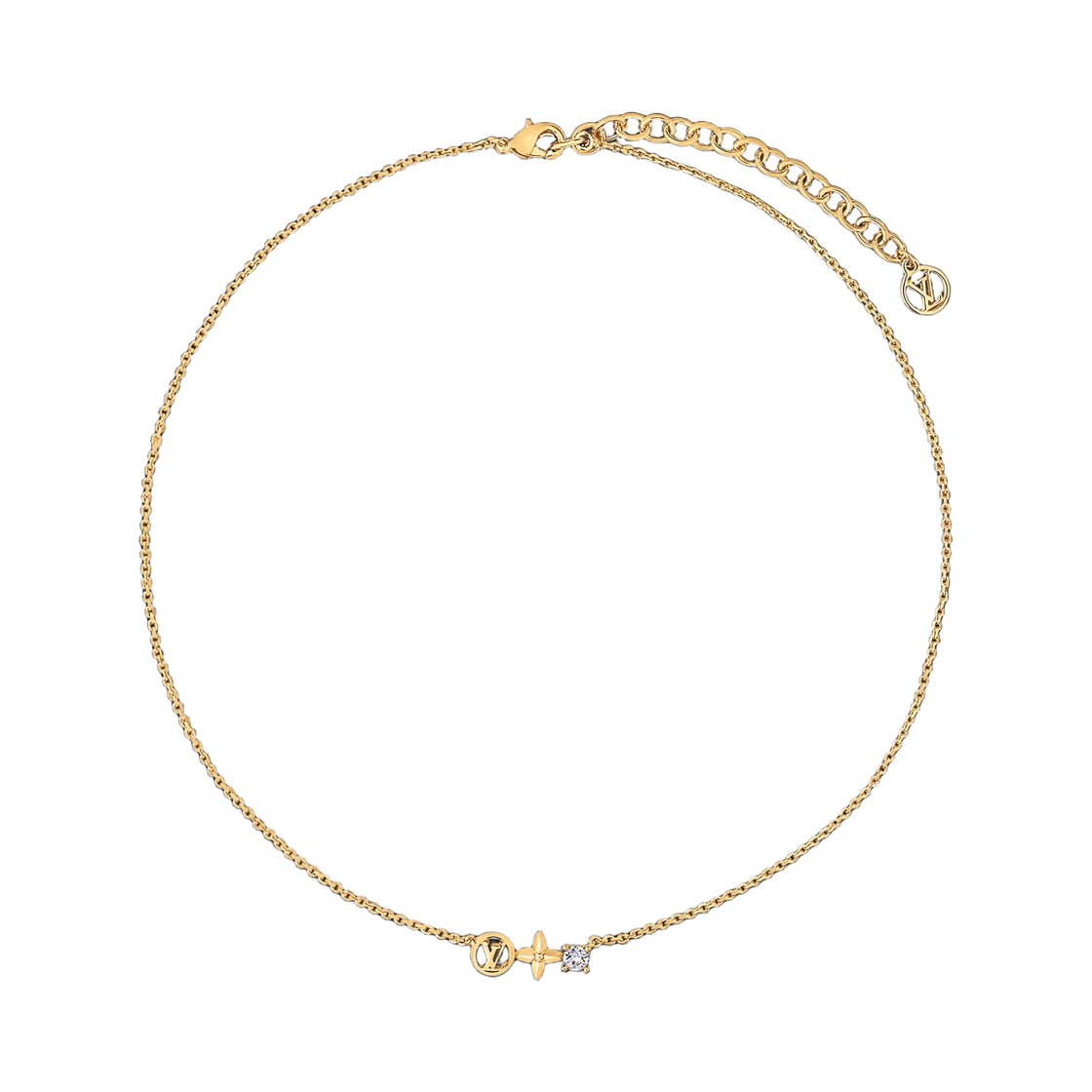 M00368 (W) Louis Vuitton Petit Louis Necklace Gold