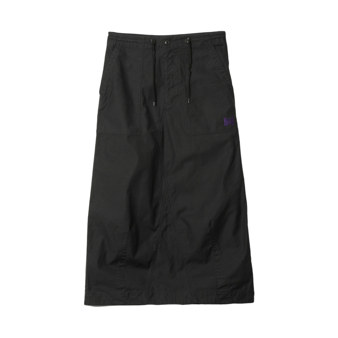 니들스 스트링 퍼티그 스커트 리버스드 사틴 블랙(Needles String Fatigue Skirt Reversed Sateen Black) - 1