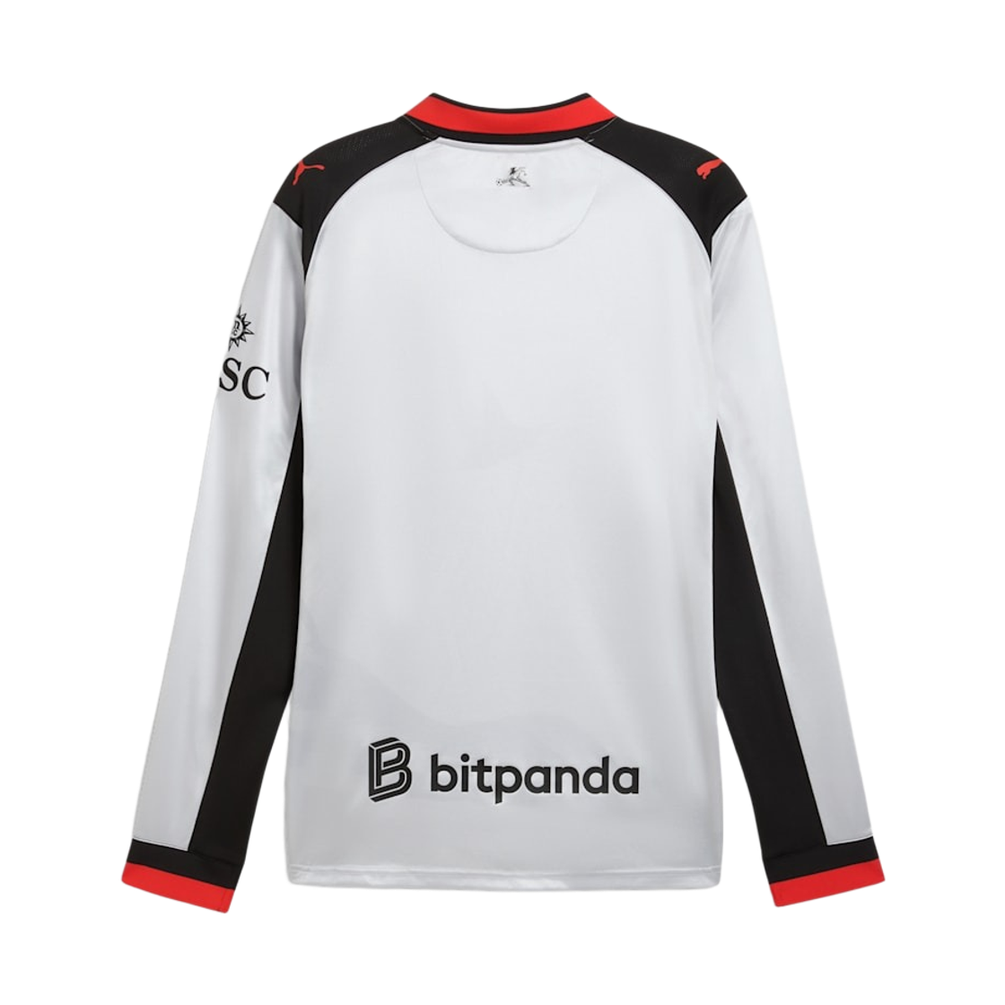 푸마 x 슬램잼 AC 밀란 리미티드 에디션 롱슬리브 저지 실버 미스트 (논 마킹 버전)(Puma x Slam Jam AC Milan Limited Edition Longsleeve Jersey Silver Mist (Non Marking Ver.)) - 2
