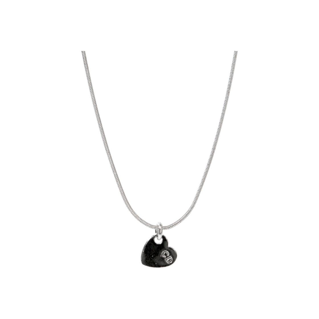 디올 하트 CD 실버 목걸이 A-B48973(Dior Heart CD Silver Necklace A-B48973)