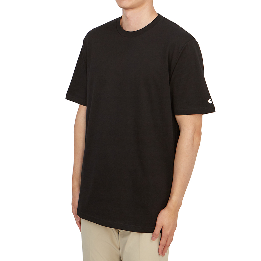 [15% 쿠폰] 칼하트 WIP 숏슬리브 베이스 티셔츠 블랙([15% 쿠폰] Carhartt WIP S/S Base T-Shirt Black) - 3