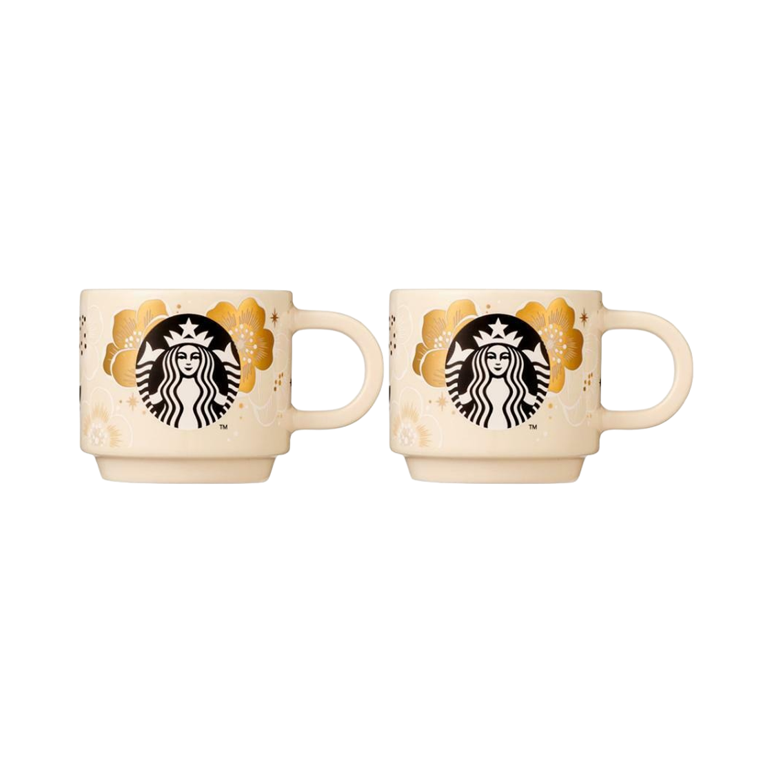 스타벅스 배꽃 데미 머그 89ml (2개 세트)(Starbucks Korea Flower Demi Mug 89ml (Set of 2)) - 1