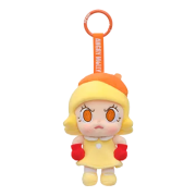 Pop Mart Angry Molly Angry Energy Series Plush Pendant Yellow Fire (Opened Case)
