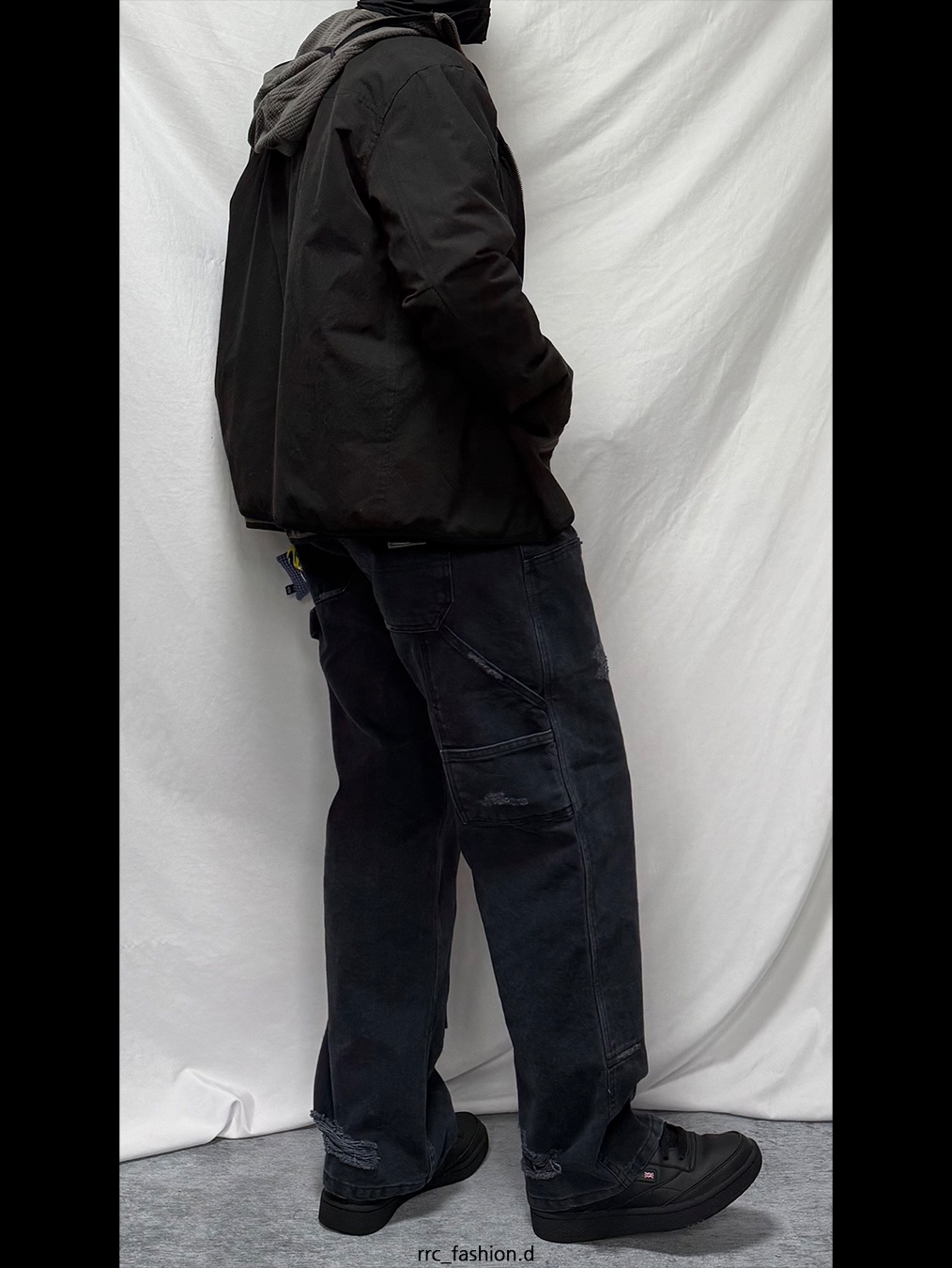 Aoiro x TRSC VTG Double Knee Pants Old Navy 착용 스타일 - 2