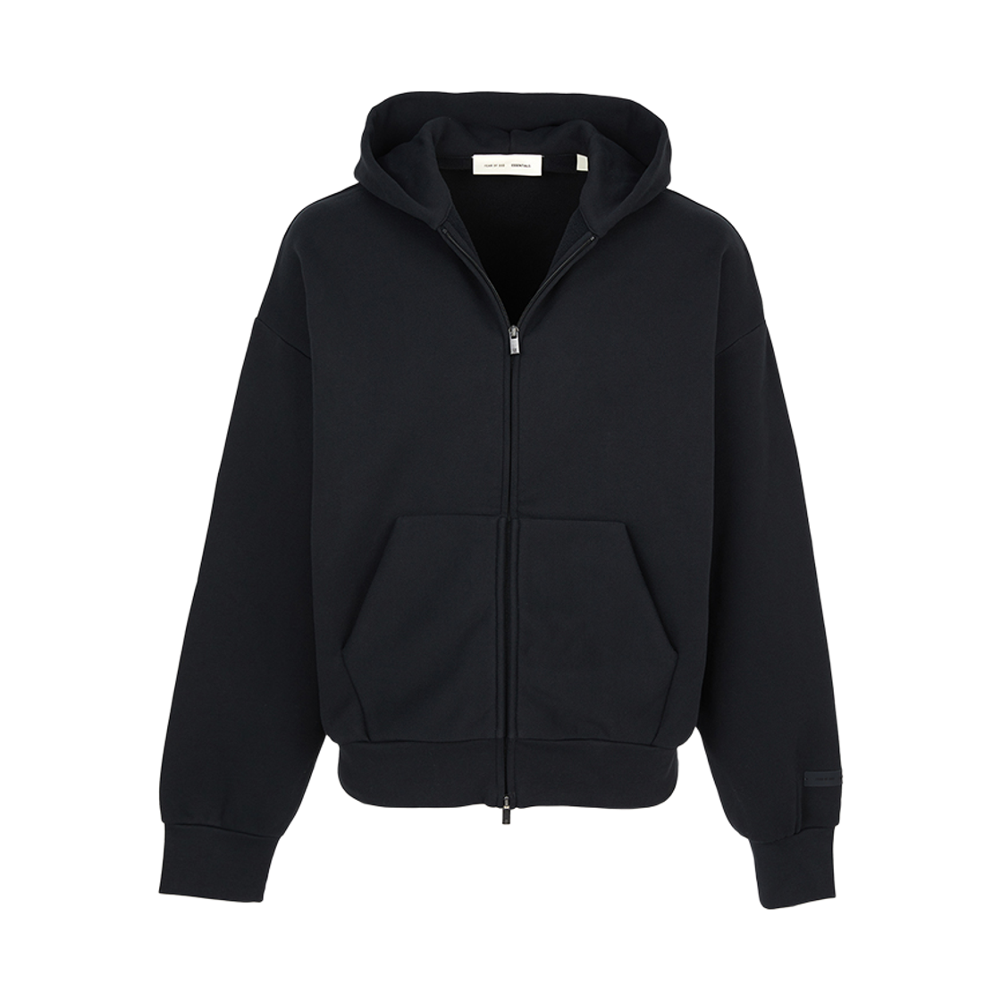 [15% 쿠폰] 피어오브갓 에센셜  기모 후드 집업  블랙([15% 쿠폰] Fear Of God Essential  Fleece Hood Zip Up  Black) - 4
