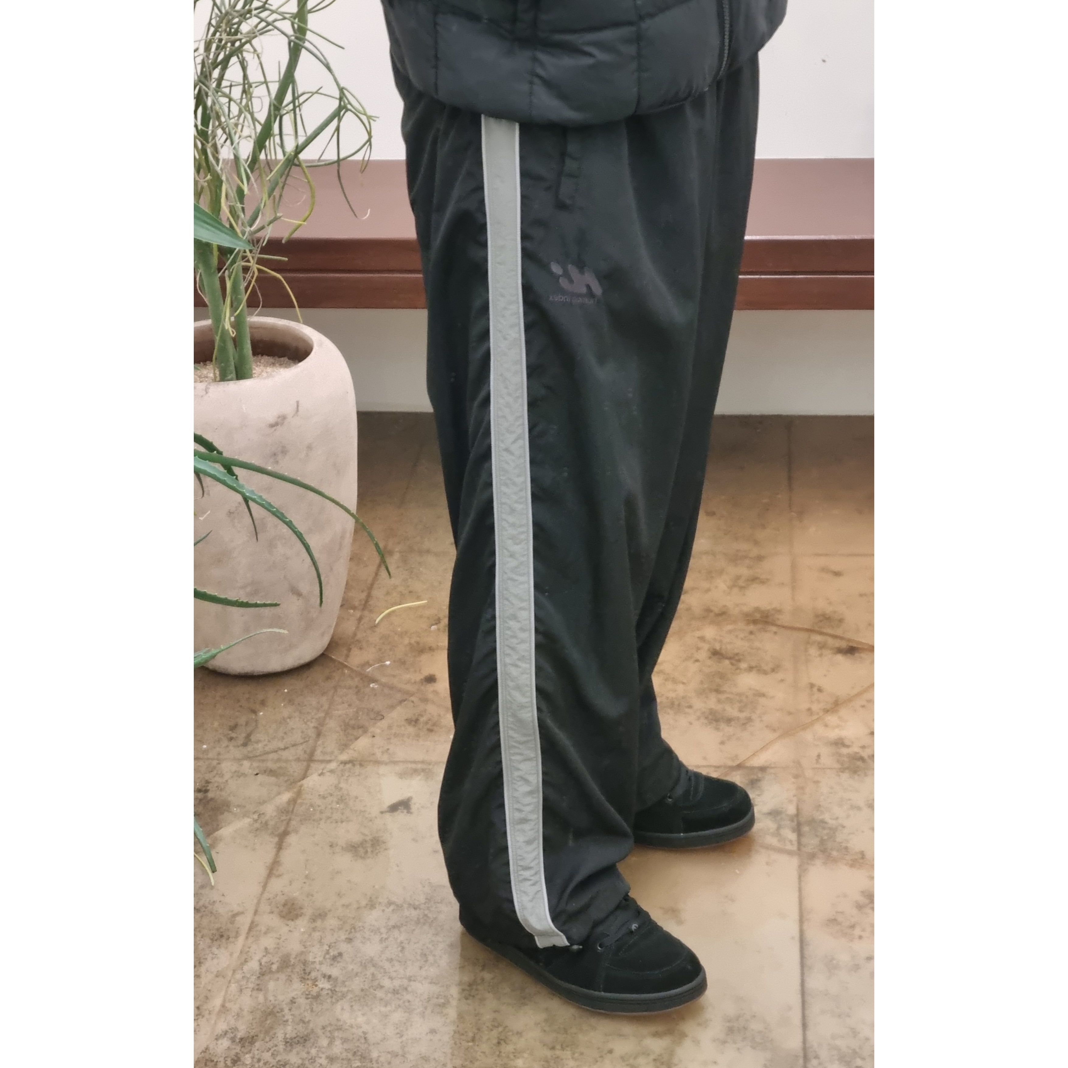 eS Accel OG Black, Polyteru Human Index Human Retro Track Pants Black/Sage 착용 스타일 - 1