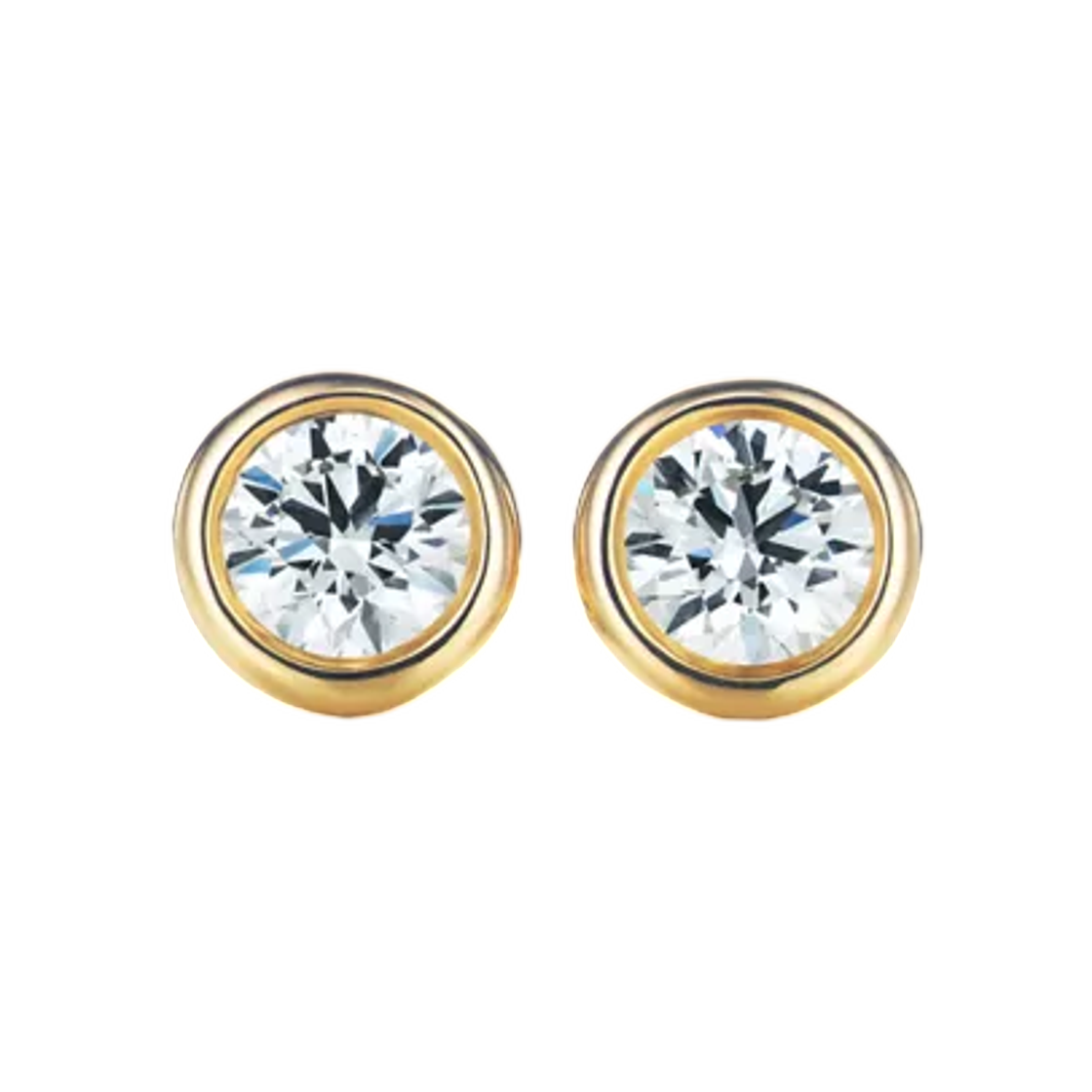 60017484 Tiffany & Co. Elsa Peretti Diamonds by the Yard Earrings Yellow Gold
