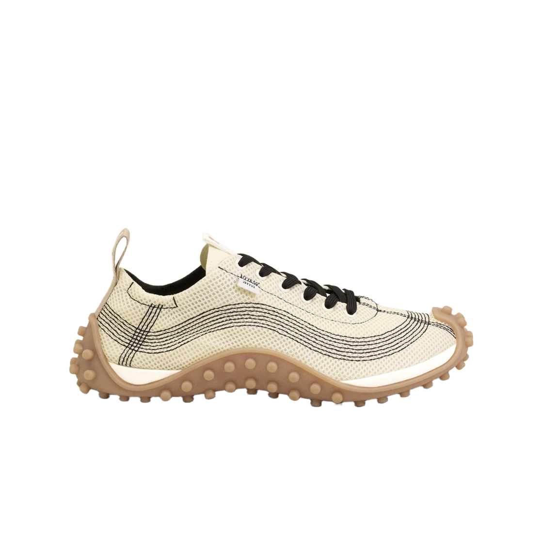 USN505-AW0003-136 AMI White Mesh Mirage Sneakers White Cream