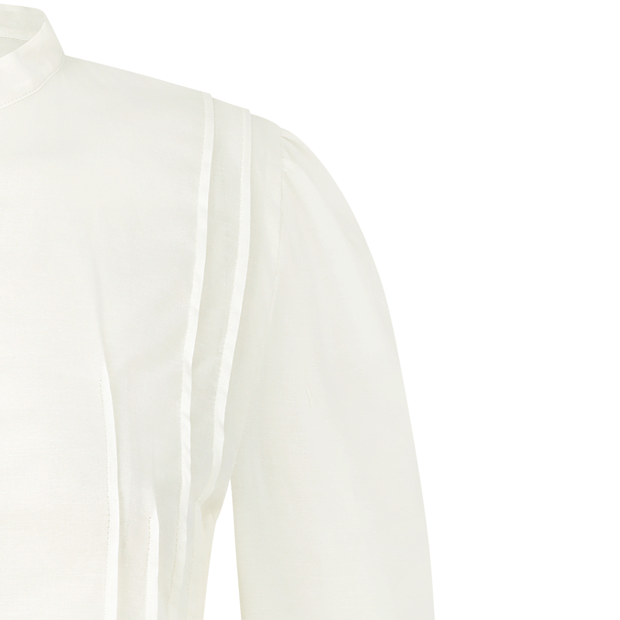 아모멘토 우먼 핀턱 슬림 셔츠 아이보리 - 26SS(Amomento Women Pintuck Slim Shirt Ivory - 26SS) - 4