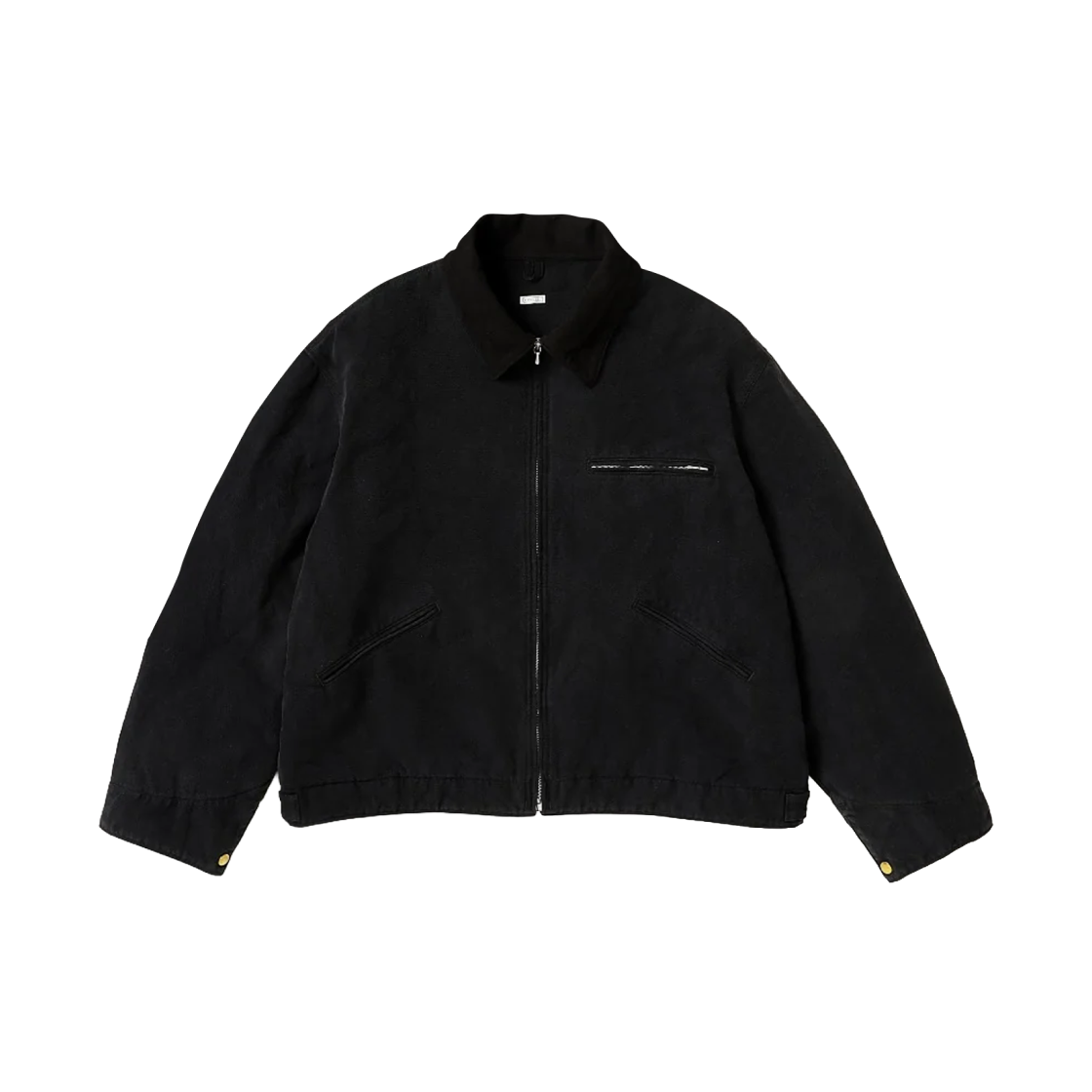 아프레쎄 빈티지 실크 코튼 디트로이트 자켓 블랙 - 26SS(A.Presse Vintage Silk Cotton Detroit Jacket Black - 26SS)