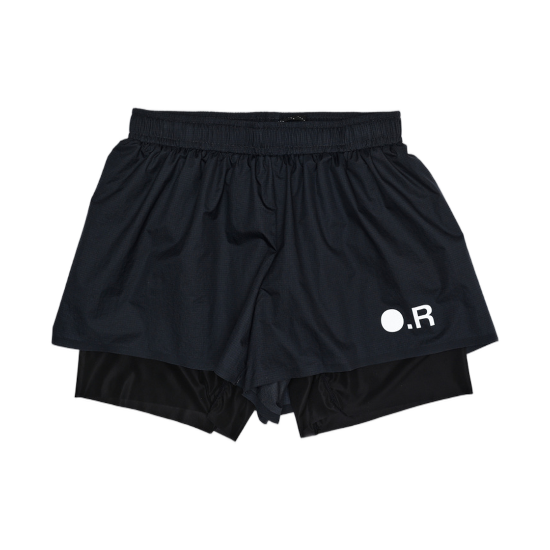 - Optimistic Runners Layered Shorts Black