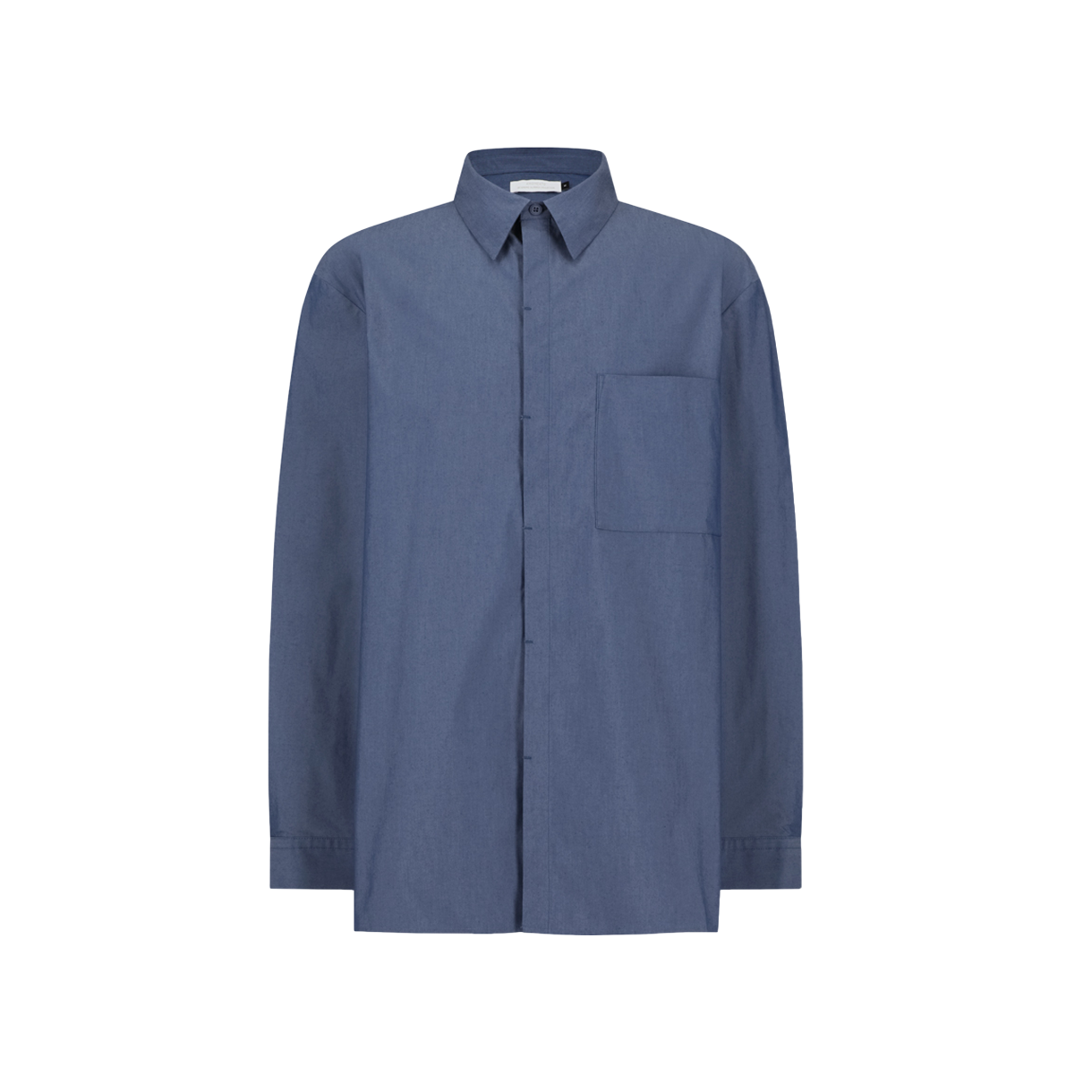 아모멘토 스퀘어 포켓 오버사이즈 셔츠 인디고 - 26SS(Amomento Square Pocket Oversized Shirt Indigo - 26SS)