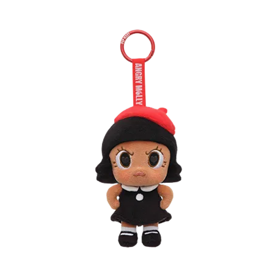 팝마트 앵그리 몰리 앵그리 에너지 시리즈 인형 키링 잉크 파이어 (개봉 박스)(Pop Mart Angry Molly Angry Energy Series Plush Pendant Ink Fire (Opened Case))