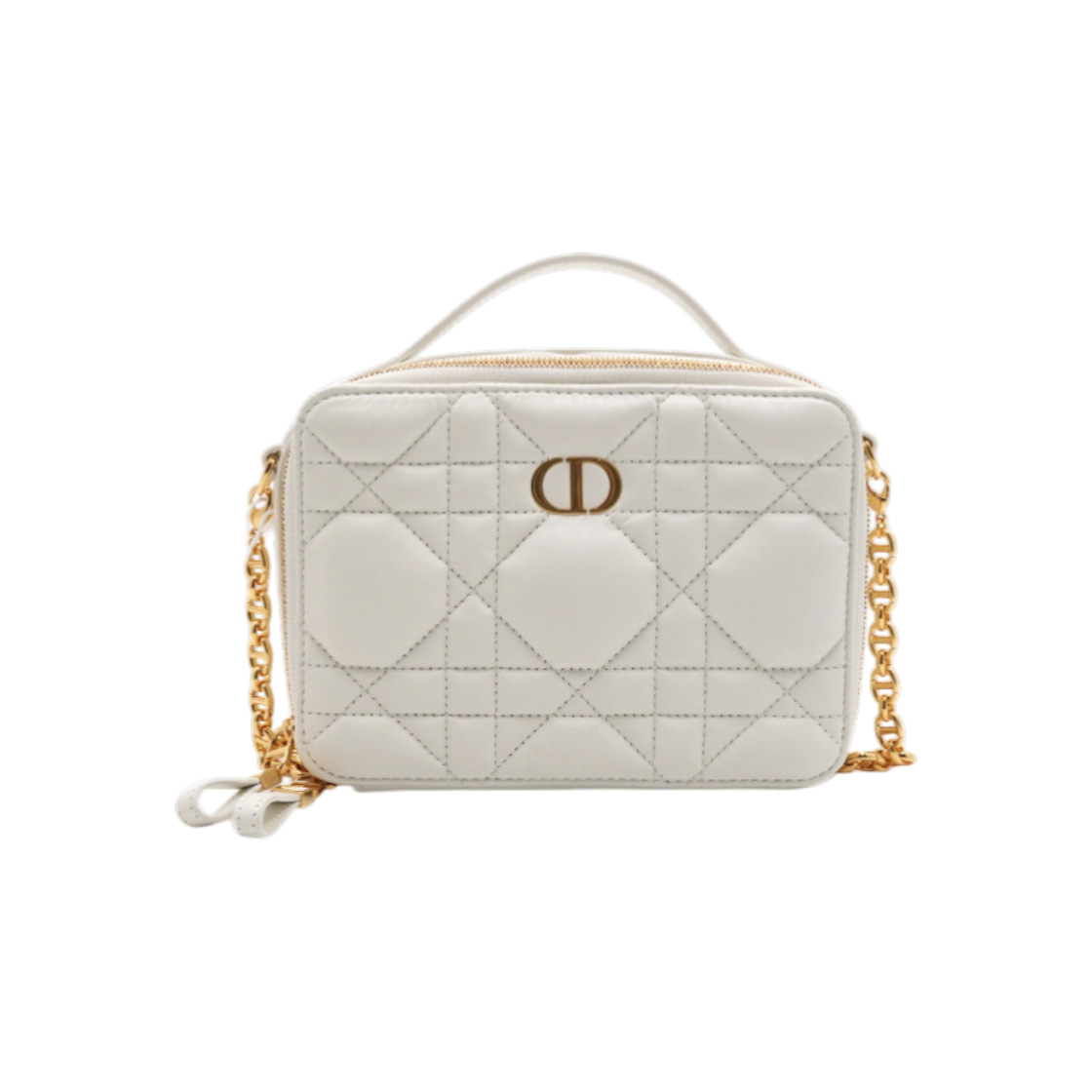 ITMRRK5TO8U5 Dior S5140UNGX Latte Macro Cannage Caro Gold Chain Box Bag Crossbody and Shoulder Bag