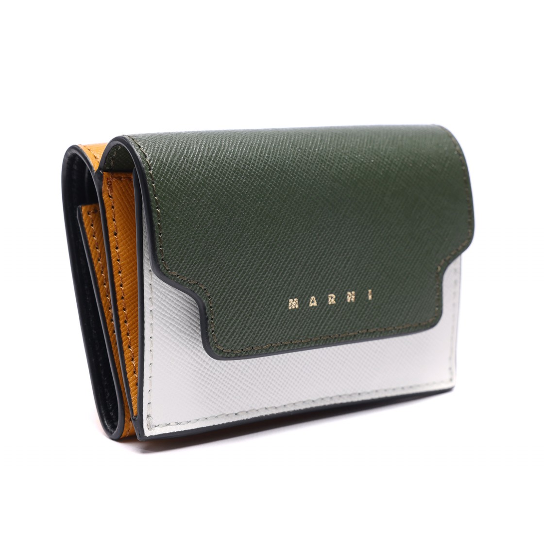 [20% 쿠폰] 마르니 레더 트라이폴드 지갑 브릭 폼페이 가제보([20% 쿠폰] Marni Leather Tri-Fold Wallet Brick Pompeii Gazebo) - 3