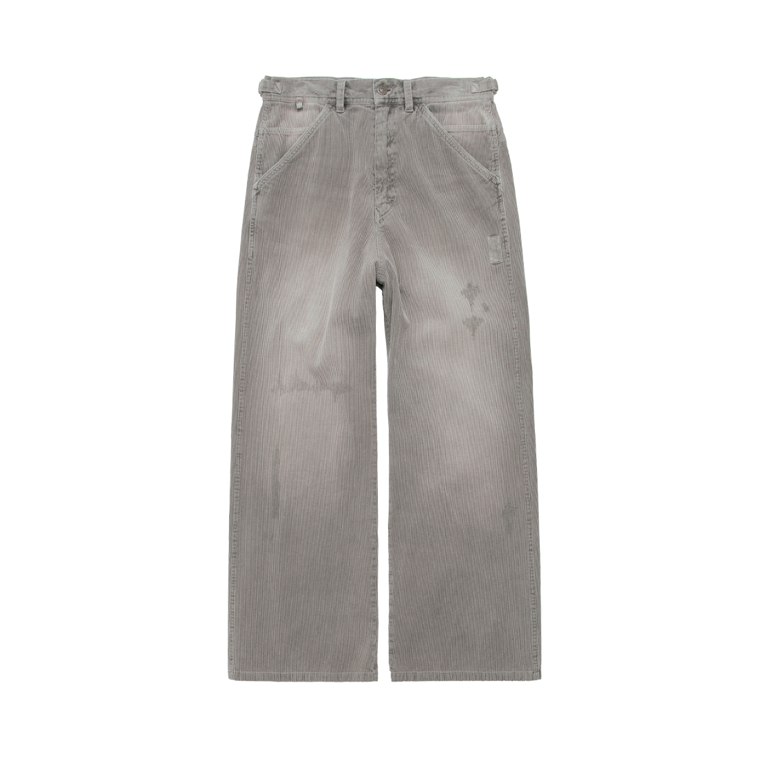 폴리테루 코듀로이 내로우 팬츠 (링클드) 더티 그레이(Polyteru Corduroy Narrow Pants (Wrinkled) Dirty Gray)