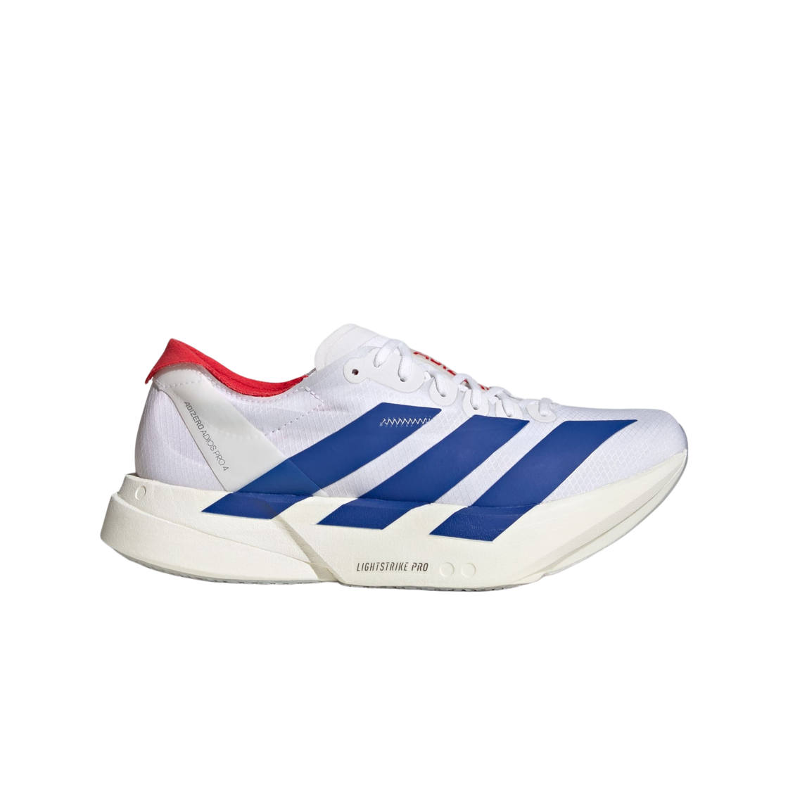 (W) 아디다스 아디제로 아디오스 프로 4 클라우드 화이트 로얄 블루((W) Adidas Adizero Adios Pro 4 Cloud White Royal Blue) - 1