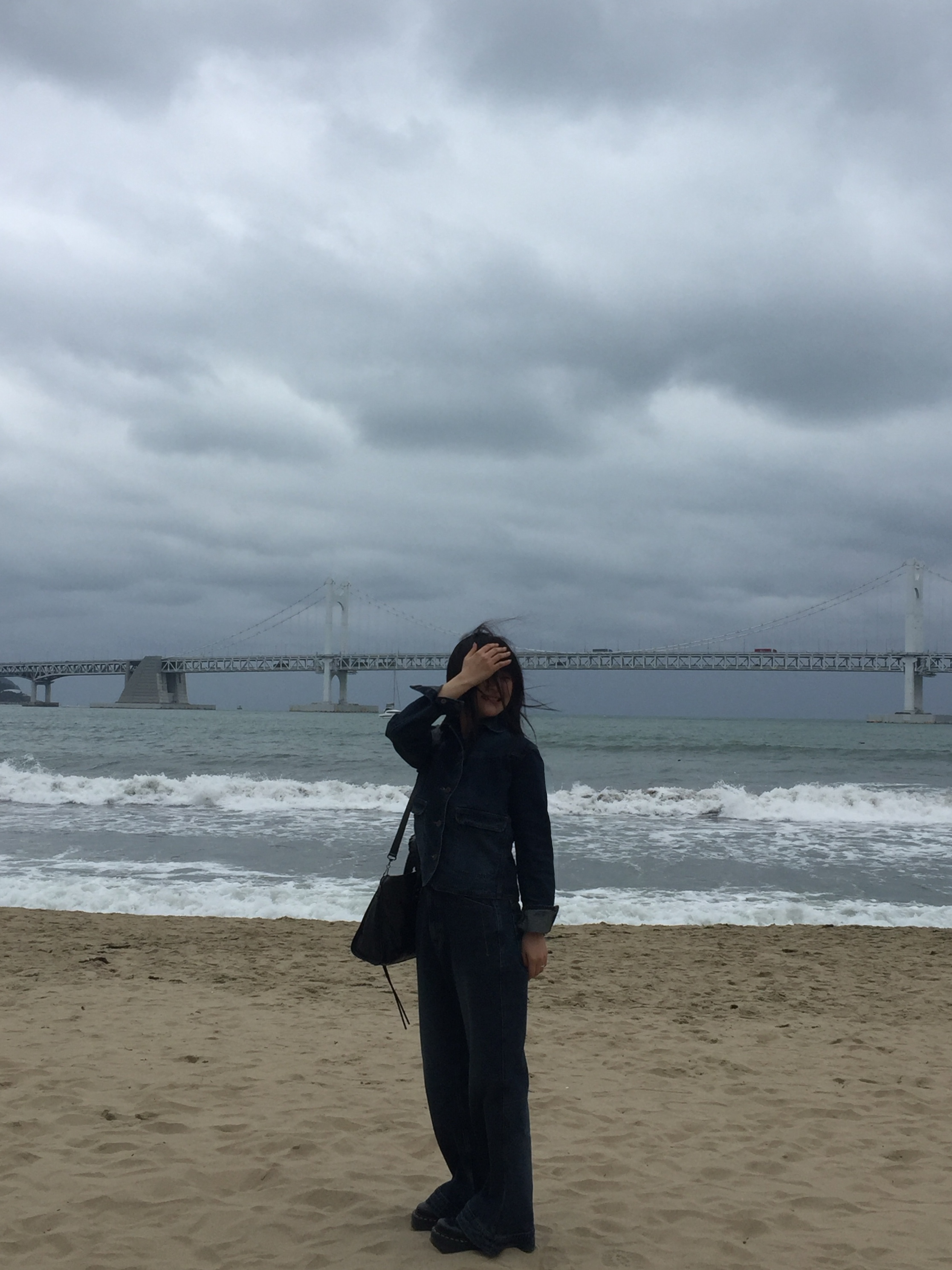 COYSEIO Deep Denim Jacket Navy, COYSEIO Deep Denim Pants Navy 착용 스타일 - 2