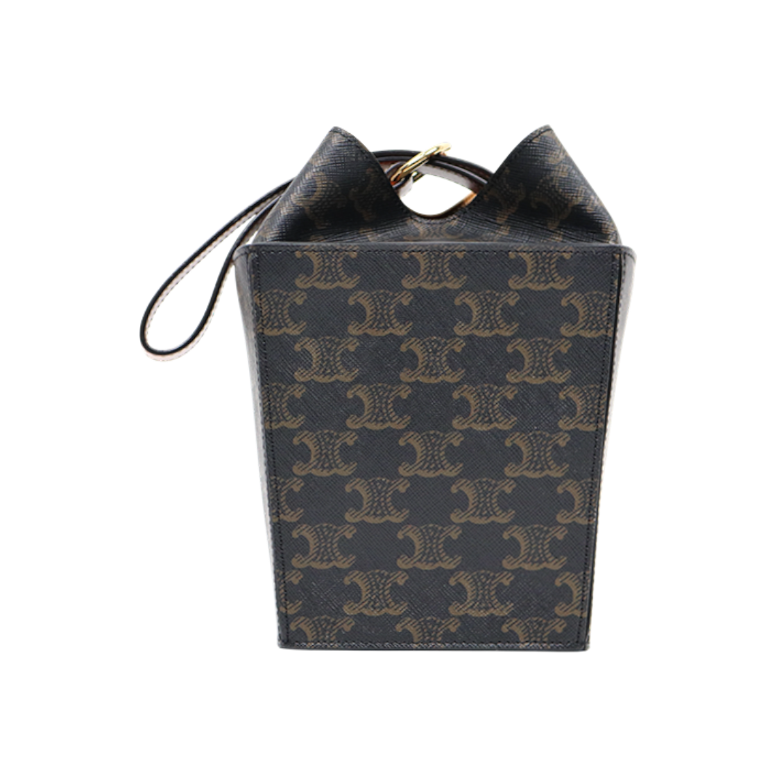 IT8HESGLANC4 Celine Triomphe Canvas Strap Box Tote Bag C-A49875