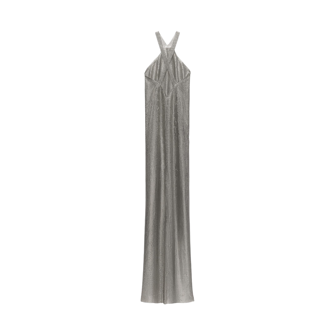 (W) 자라 x 루도빅 드 생 세르냉 메탈릭 메쉬 홀터 드레스 실버((W) Zara x Ludovic De Saint Sernin Metallic Mesh Halter Dress Silver) - 2