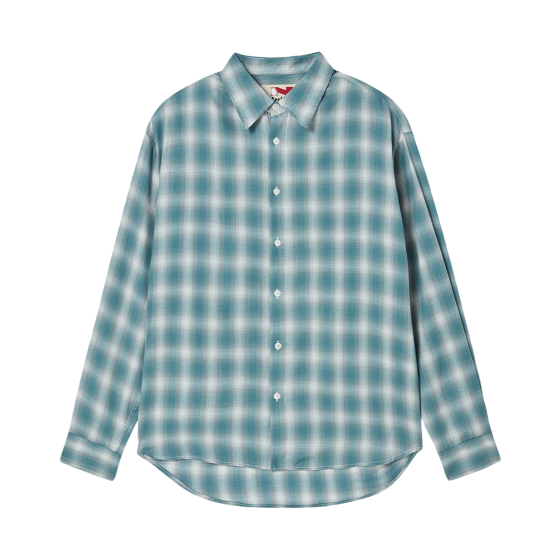 엔 아카이브 시그니처 패턴 셔츠 블루