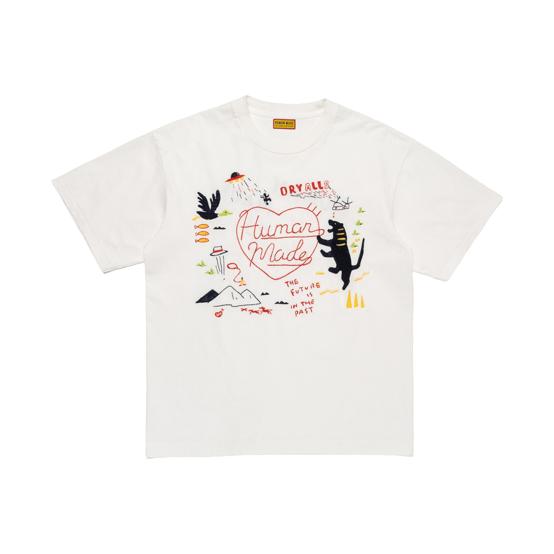 HM31CS002 Human Made Embroidered T-Shirt White