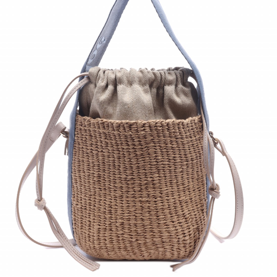 [20% 쿠폰] 끌로에 스몰 우디 베스킷백 워시드 블루([20% 쿠폰] Chloe Small Woody Basket Bag Washed Blue) - 2