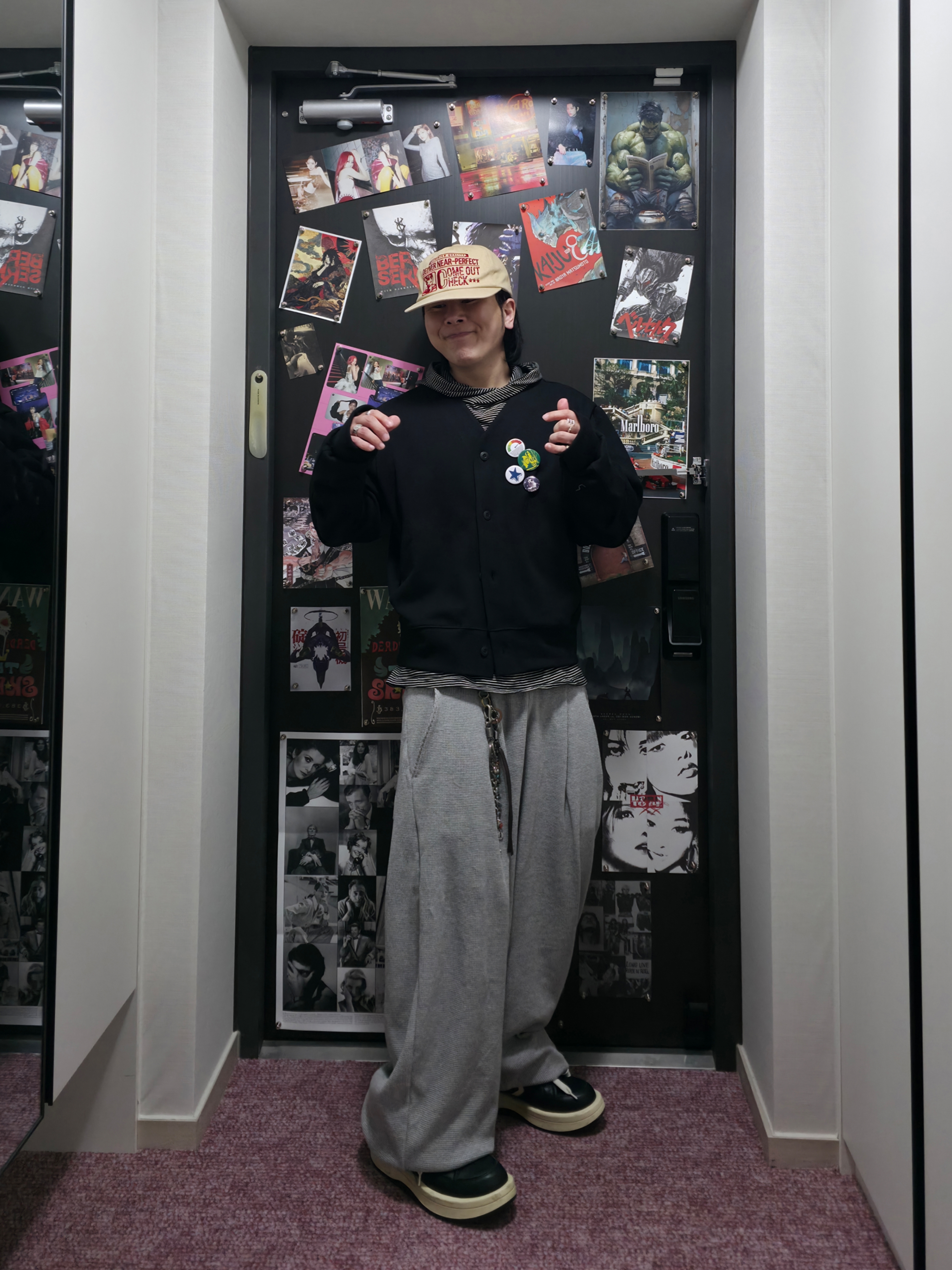 Converse x Drkshdw Turbowpn Black Cream 착용 스타일 - 3