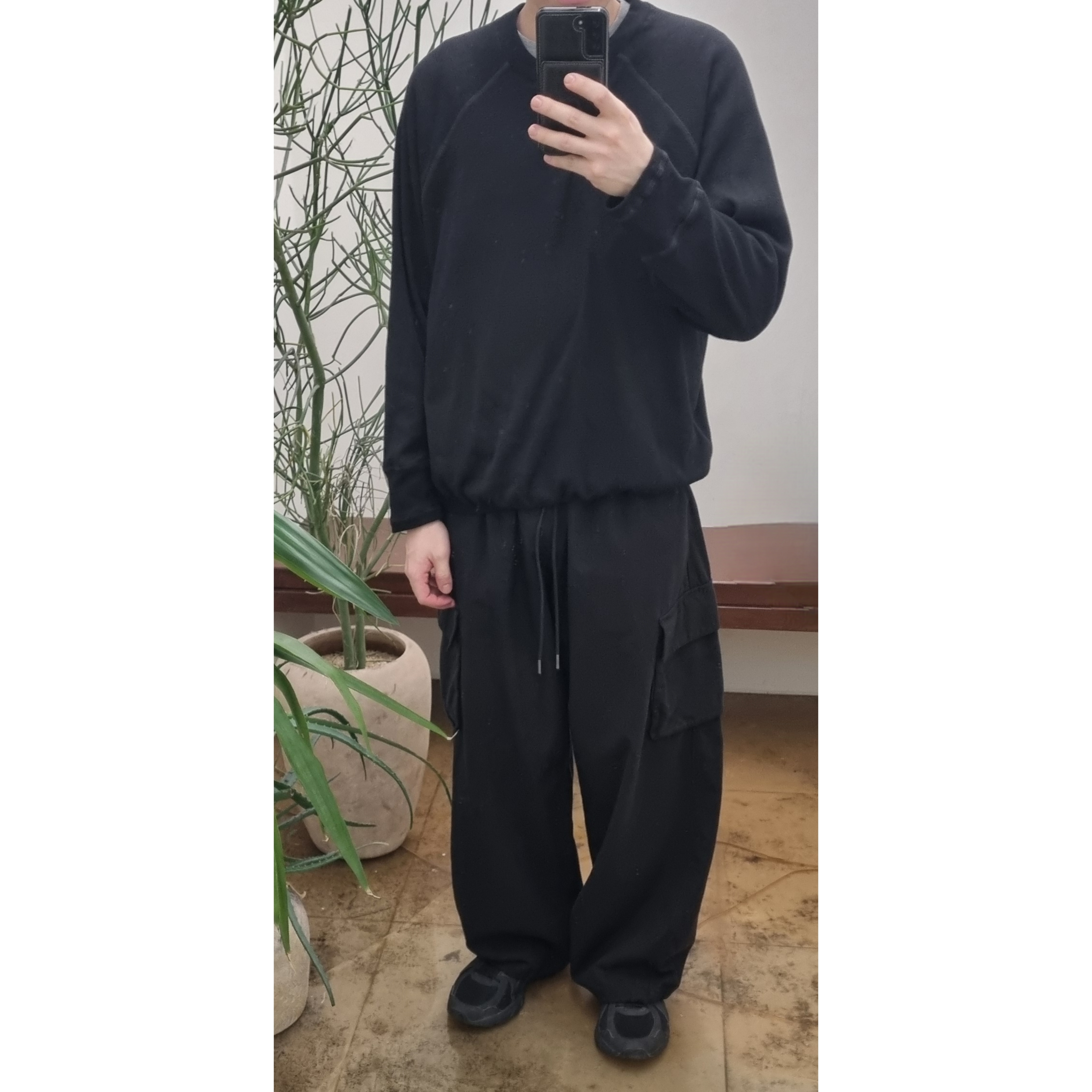 Asics Jog 100 T Black - 4E Extra Wide, Polyteru Human Index Index Cargo Pants Black 착용 스타일 - 1