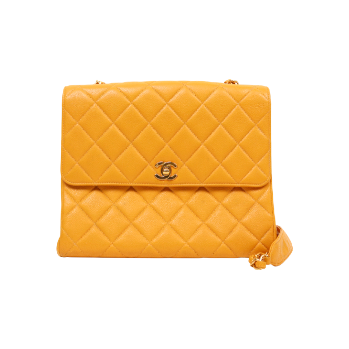 샤넬 옐로우 캐비어 퀼팅 CC 플랩 체인 숄더백 A-A47386(Chanel Yellow Caviar Quilted CC Flap Chain Shoulder Bag A-A47386) - 1