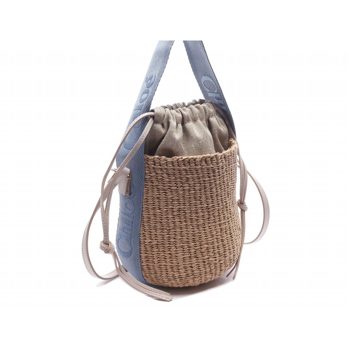 [20% 쿠폰] 끌로에 스몰 우디 베스킷백 워시드 블루([20% 쿠폰] Chloe Small Woody Basket Bag Washed Blue) - 3