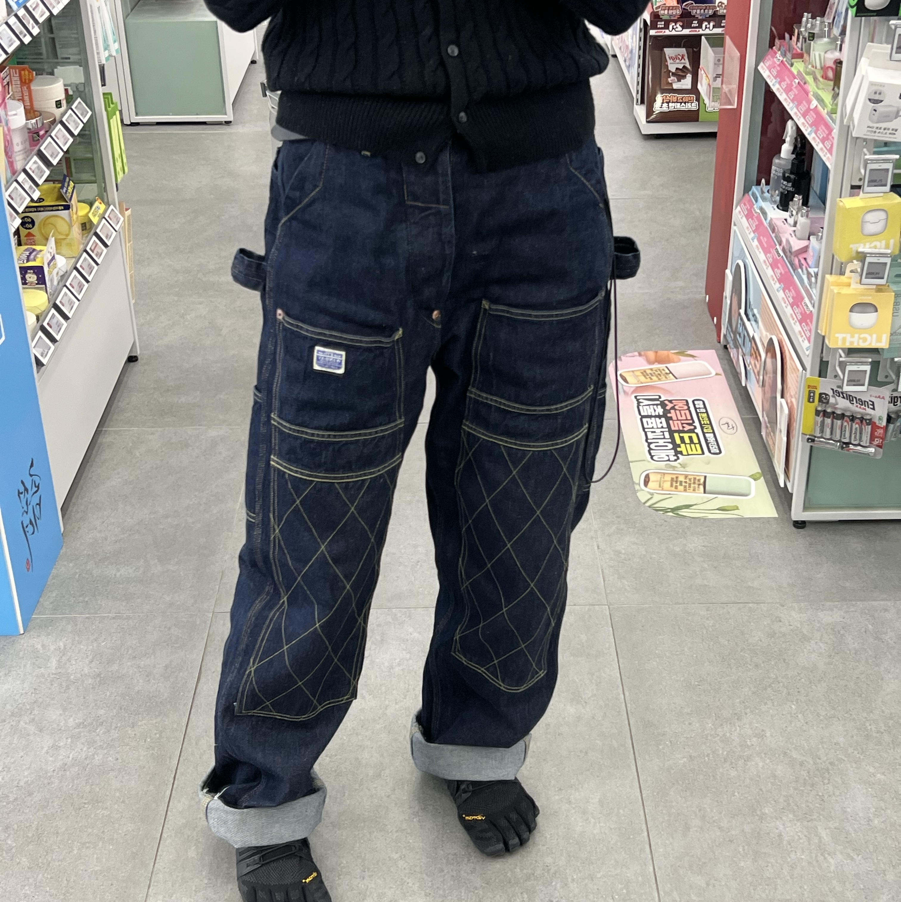 Kapital 11.5 oz. Denim Lumber Pants Indigo (Processing) 착용 스타일